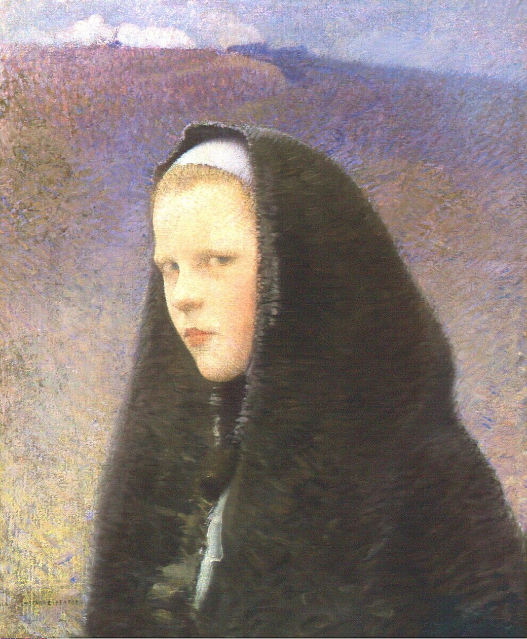 Mladá Brittany Girln od Charles Sprague Pearce