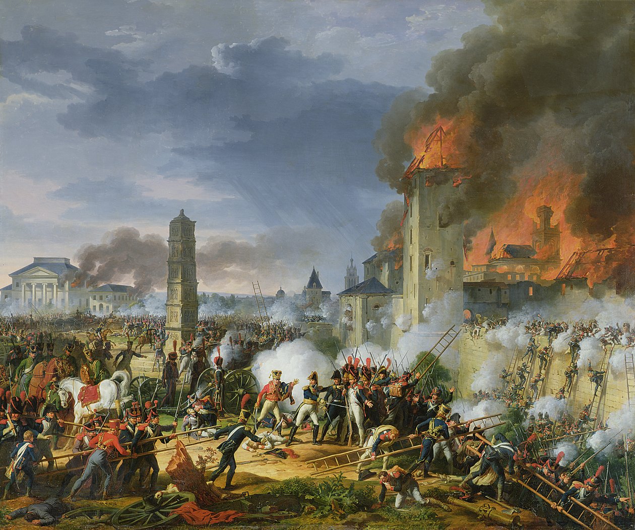 Útok a dobytí Ratisbonu, 23. dubna 1809, 1810 od Charles Thevenin