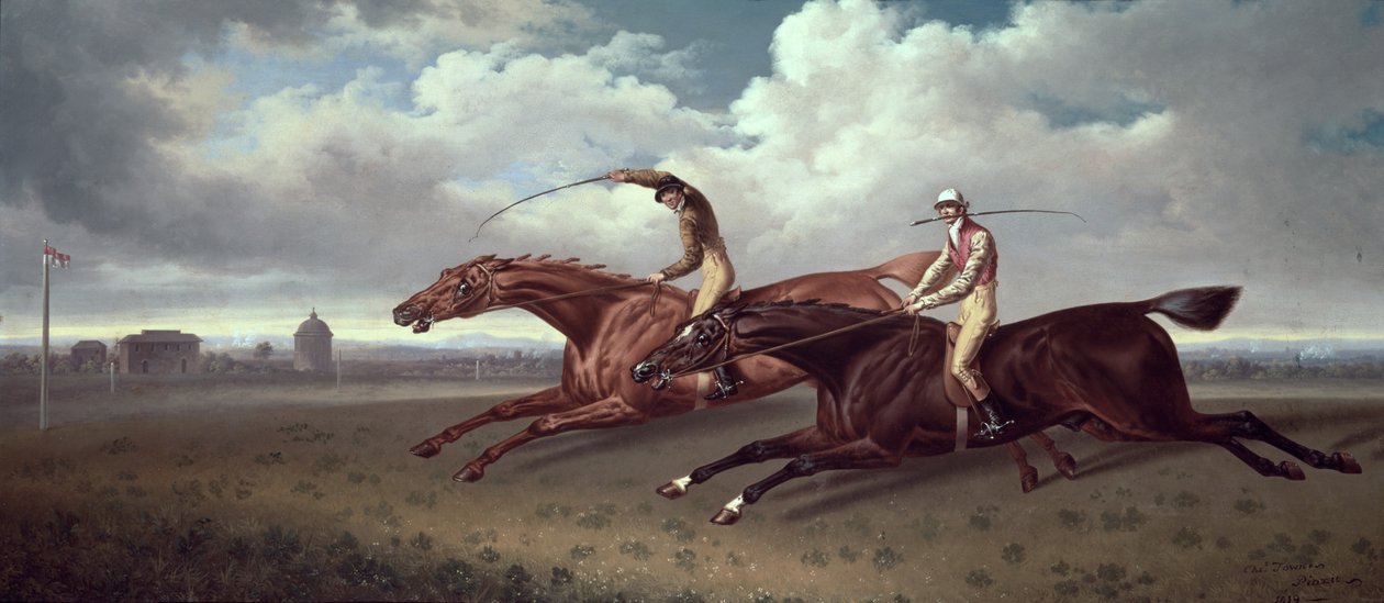 Zápas mezi sirem Joshuou a Filho da Puta, 1819 od Charles Towne