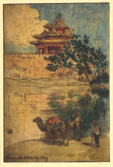 Roh Zakázaného města. Peking od Charles William Bartlett
