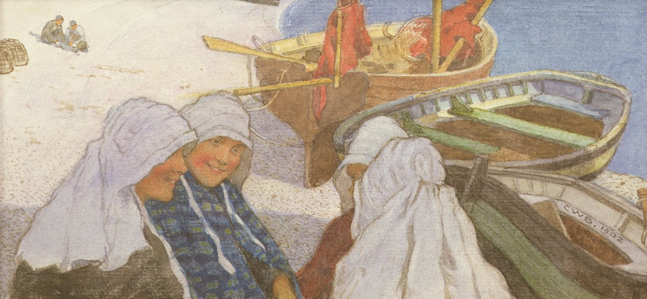 Breton Fishergirls od Charles William Bartlett