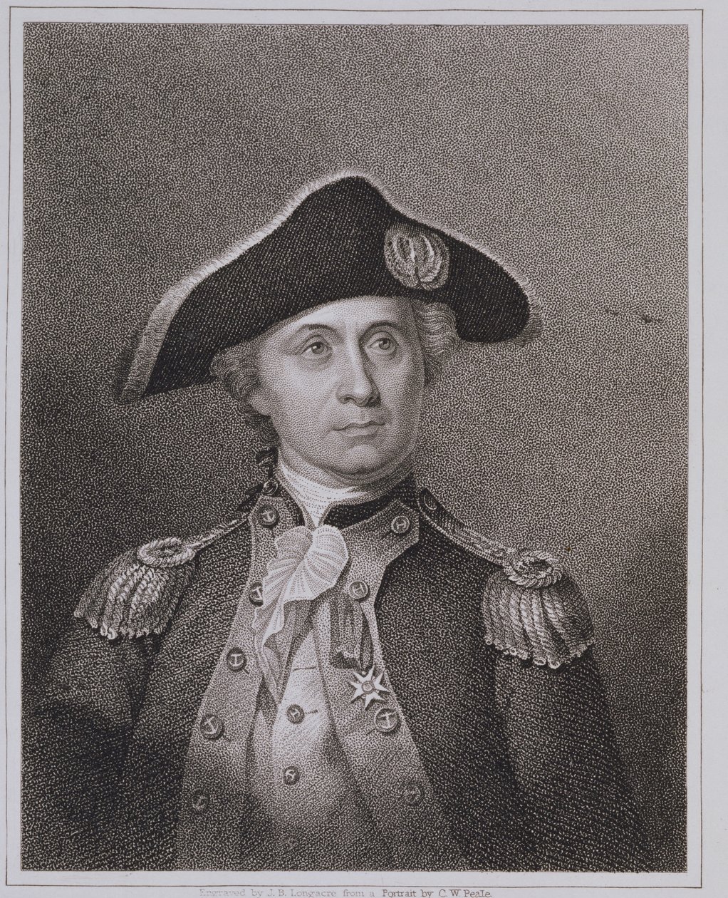 John Paul Jones (1747-92), vyryl James Barton Longacre (1794-1869) od Charles Willson Peale