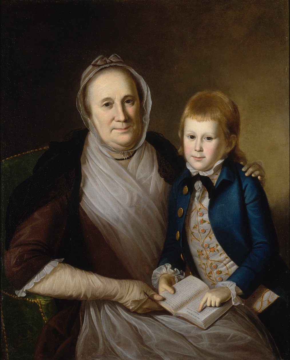 Paní James Smith a vnuk od Charles Willson Peale