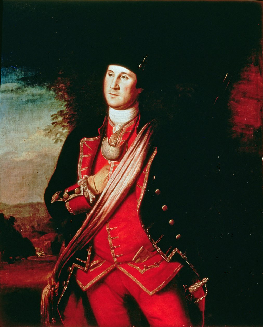 Portrét George Washingtona (1732-99) 1772 od Charles Willson Peale
