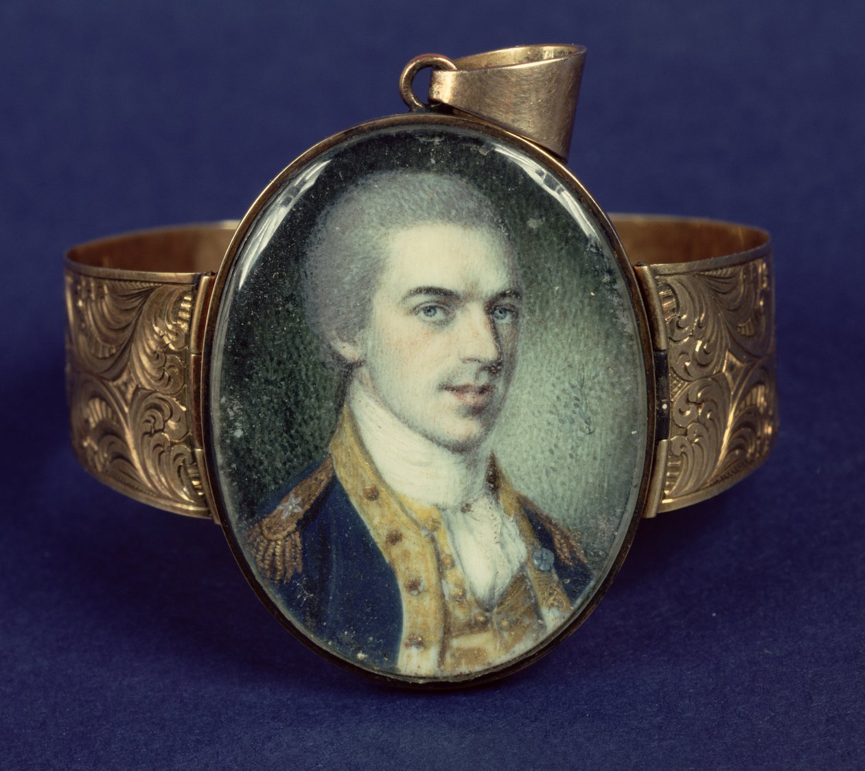 Samuel B. Webb, 1779 (wc na slonovině na nátepníku) od Charles Willson Peale