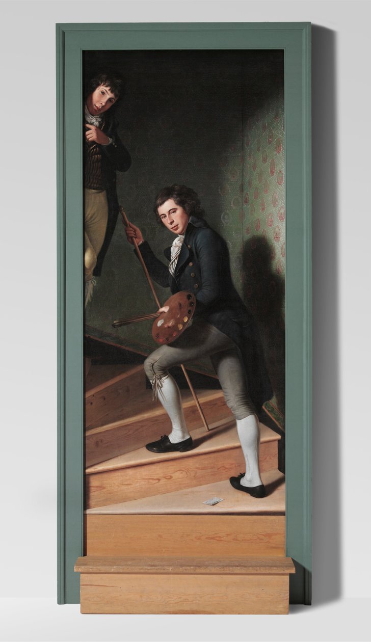 Staircase Group (Portrét Raphaelle Peale a Titian Ramsay Peale) od Charles Willson Peale