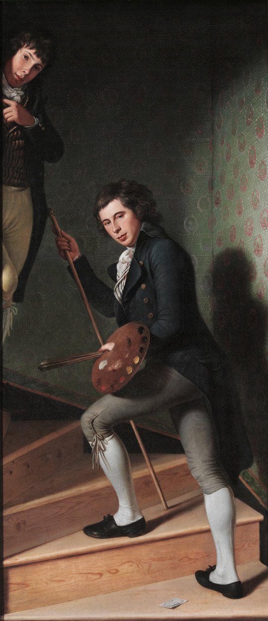 The Staircase Group (Portrait of Raphaelle Peale and Titian Ramsay Peale) od Charles Willson Peale