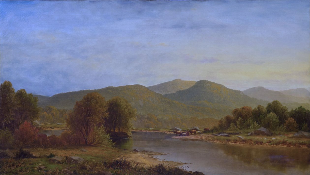 Pohled na řeku Pemigewasset, New Hampshire od Charles Wilson Knapp