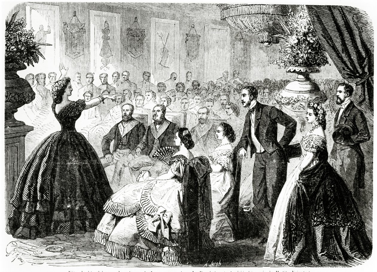 Charitativní slavnost v zednářské lóži trvalého přátelství, Grand Orient of France, Paříž, 1862 od Charles Yriarte