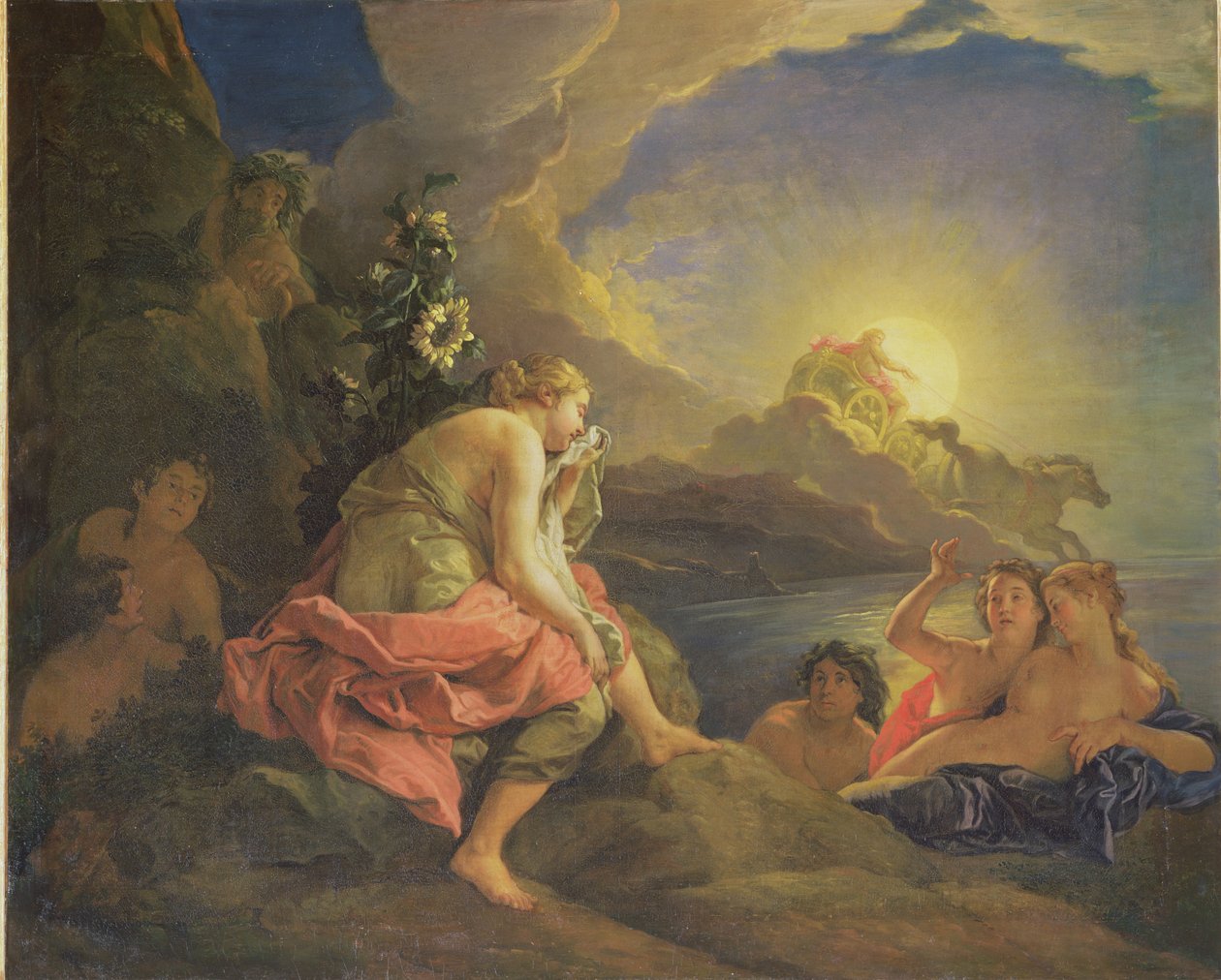 Clytie proměněná ve slunečnici, 1688 od Charles de la Fosse