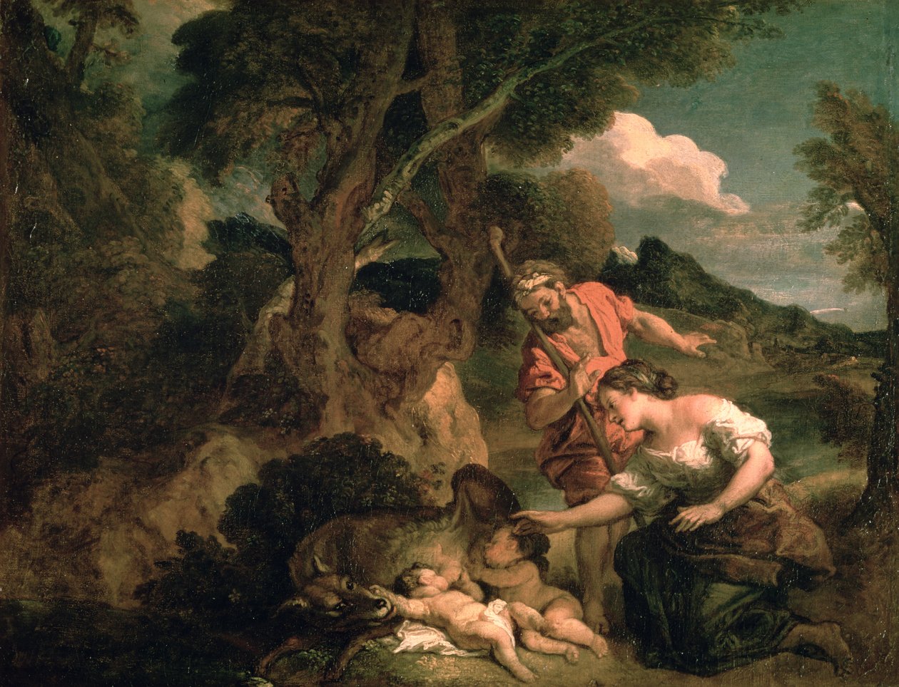 Romulus a Remus od Charles de la Fosse