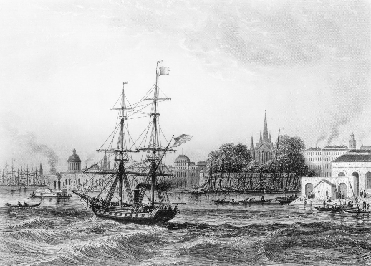 Přístav New Orleans od Charles de Lalaisse