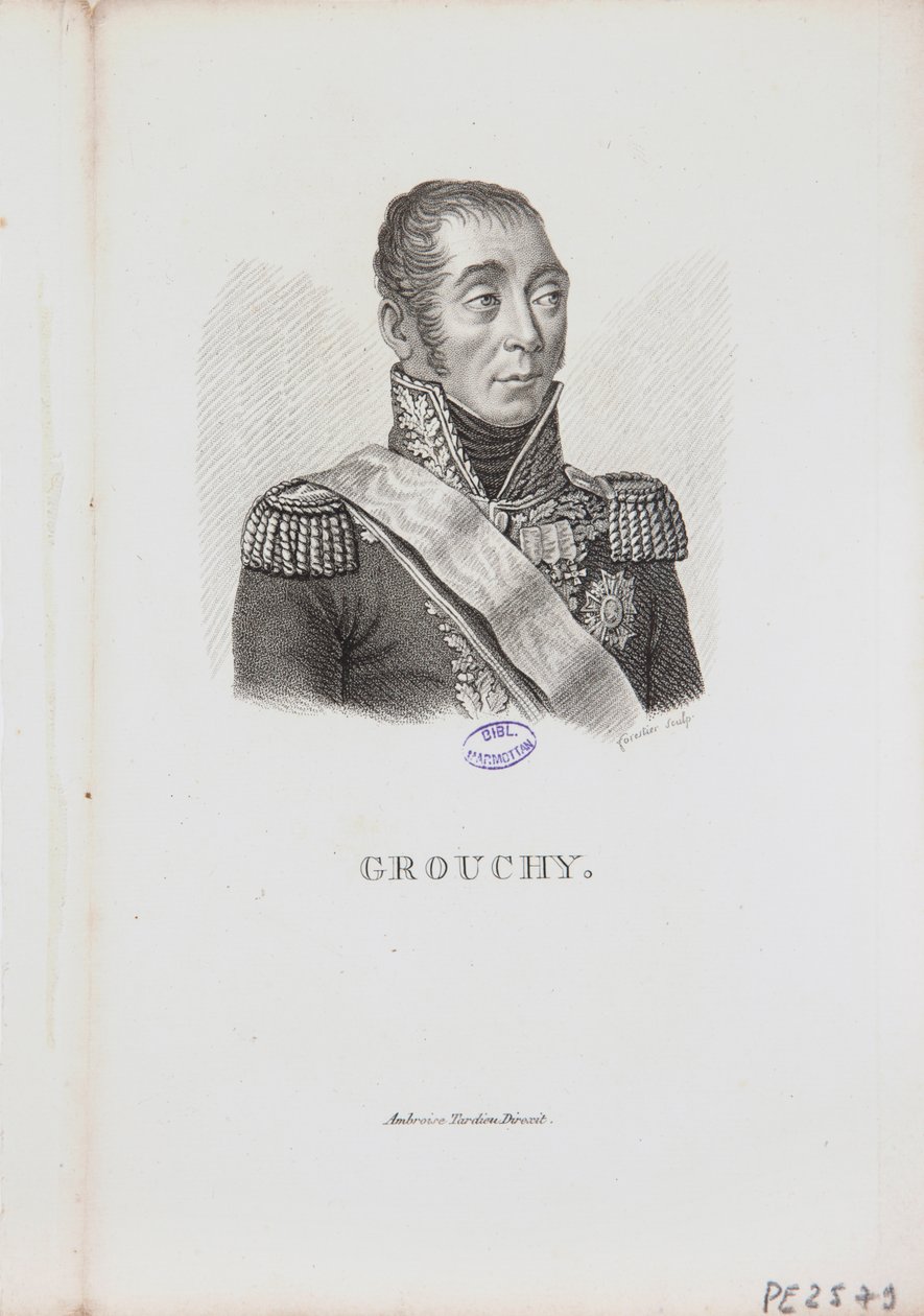 Portrét maršála Emmanuela de Grouchy, 1814 od Charles Aimé Forestier