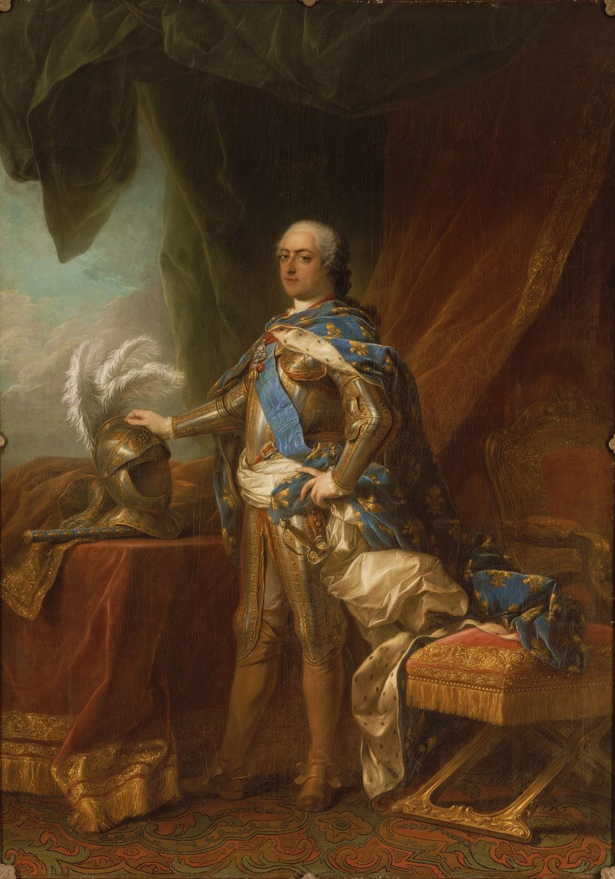Ludvík XV v brnění od Charles André van Loo