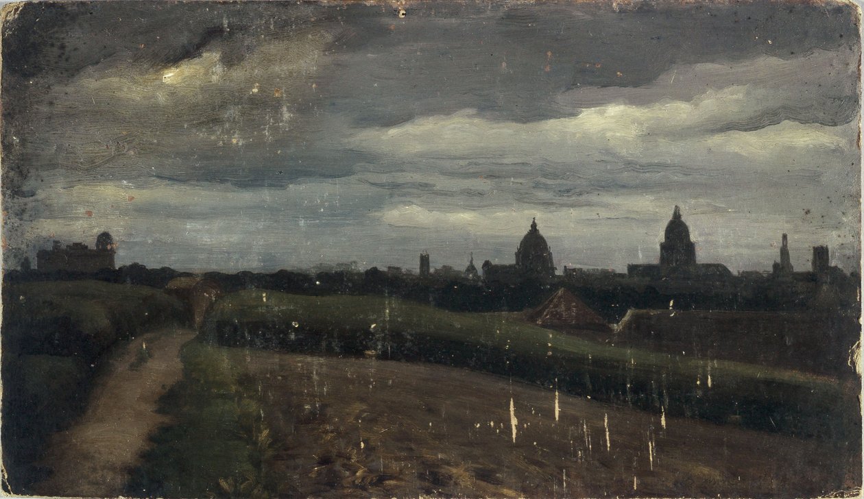 Celkový pohled na Paříž z Gobelins od Charles Emile Cuisin
