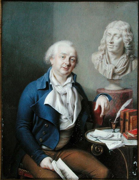 Portrét Dazincourta (1747-1809) (olej na panelu) od Charles Marie Bouton