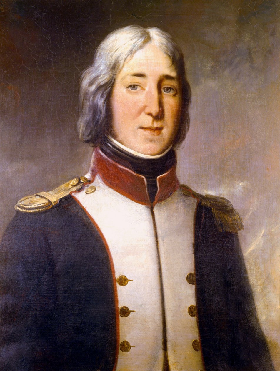 Portrét Edouarda Mortiera v uniformě kapitána 1. praporu severu v roce 1792 od Charles Philippe Lariviere