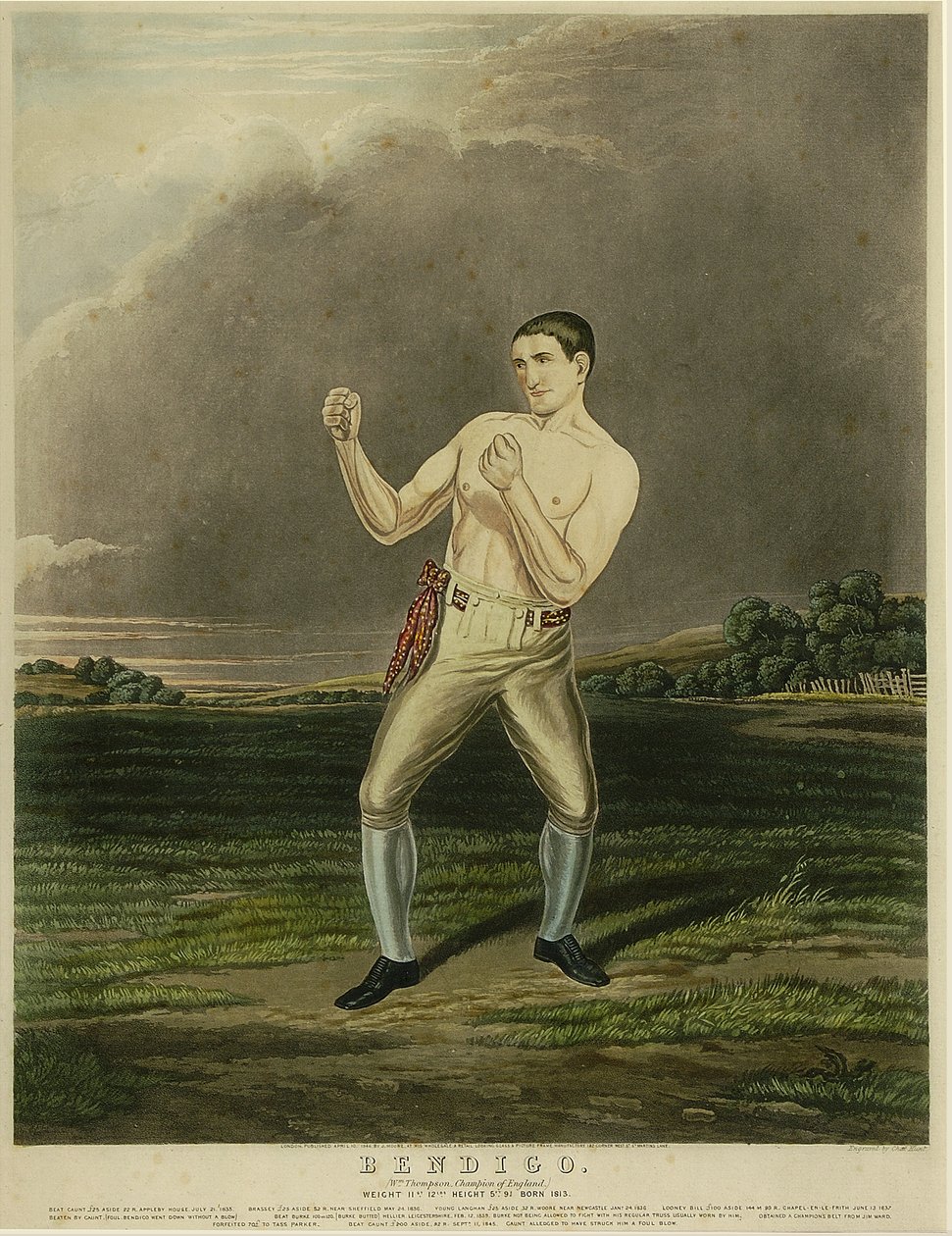 Bendigo (akvatinta) od Charles Hunt