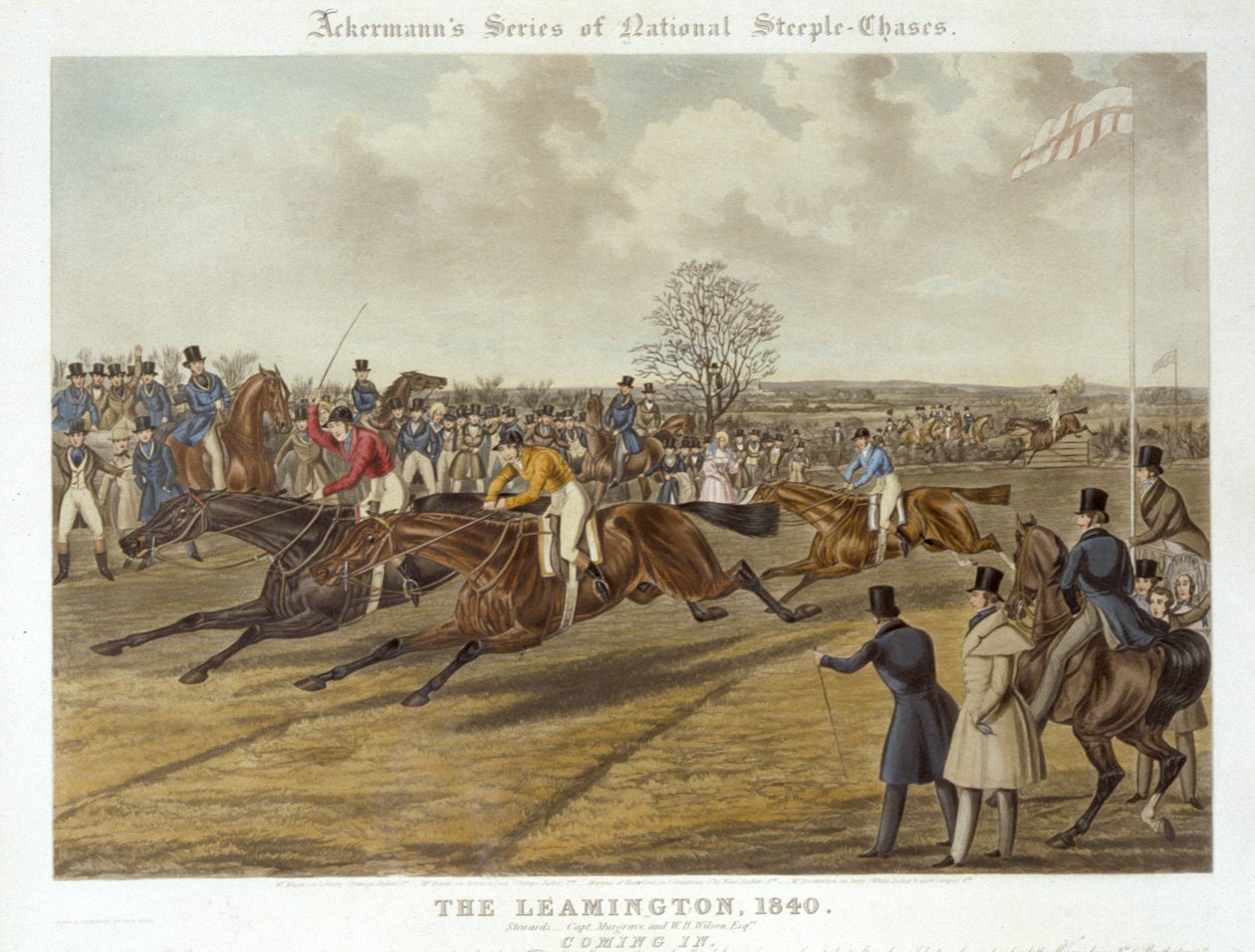 The Leamington, 20. října 1840: Coming In (barevné lito) od Charles Hunt