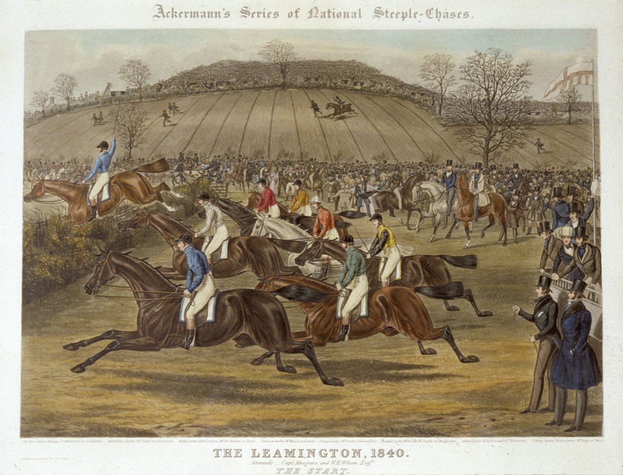 Leamington, 20. října 1840: Začátek (barevné lito) od Charles Hunt