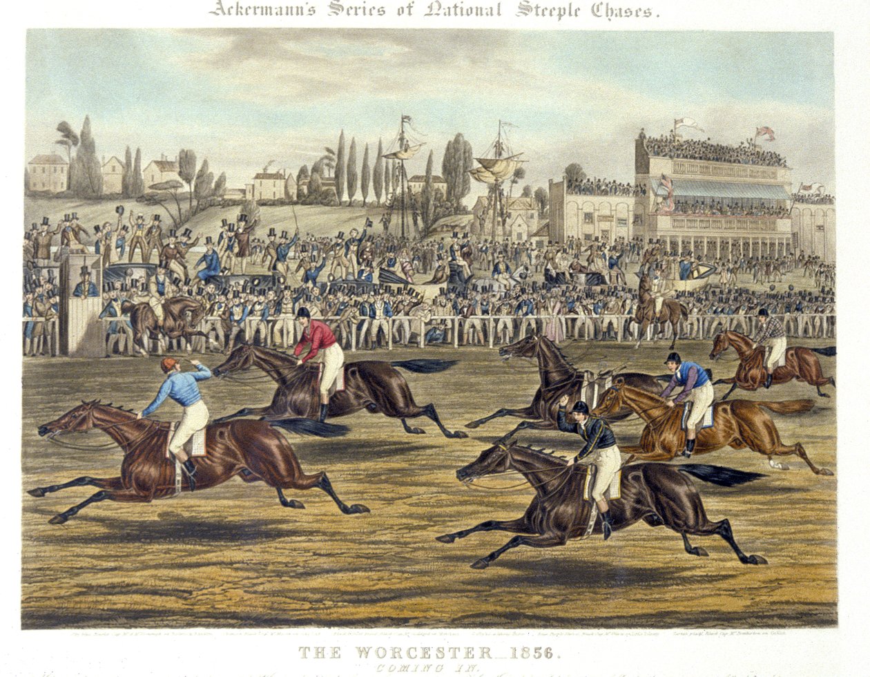 The Worcester: Coming In, vyrytý Charles Hunt (barevně lito) od Charles Hunt