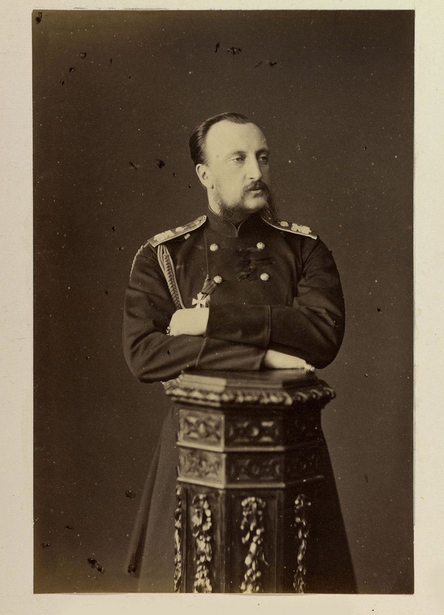 Nicolas Nikolajevič de Russie - Portrét velkovévody Nicholase Nikolajeviče (staršího) Ruska (1831-1891), Bergamasco, Charles (Karl) (1830-1896). Foto albuminu od Charles Bergamasco