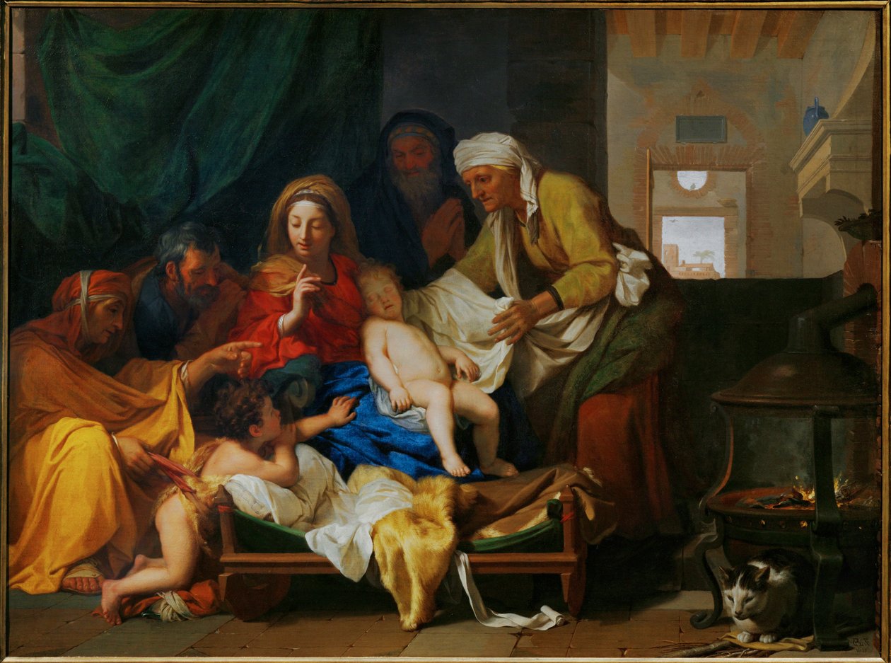 Spánek Ježíška ... od Charles (attr. to) Le Brun