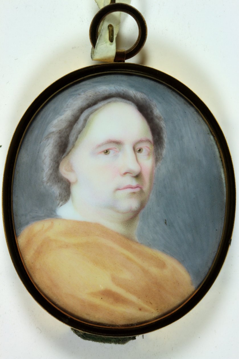 Humphrey Wanley (smalt) od Charles (attr.to) Boit