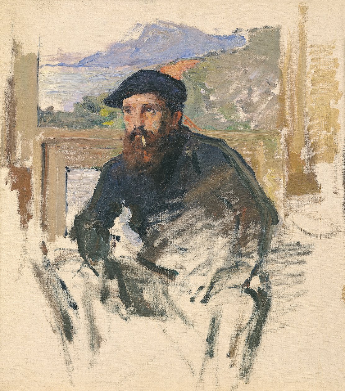 Portrét Moneta kolem roku 1884 (olej na plátně) od Charles (attr.to) Giron