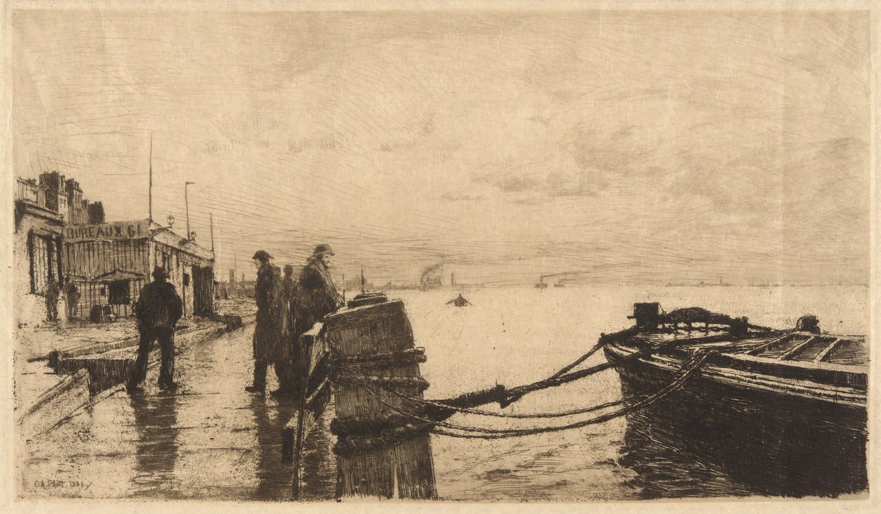 Nábřeží v Havru od Charles A. Platt