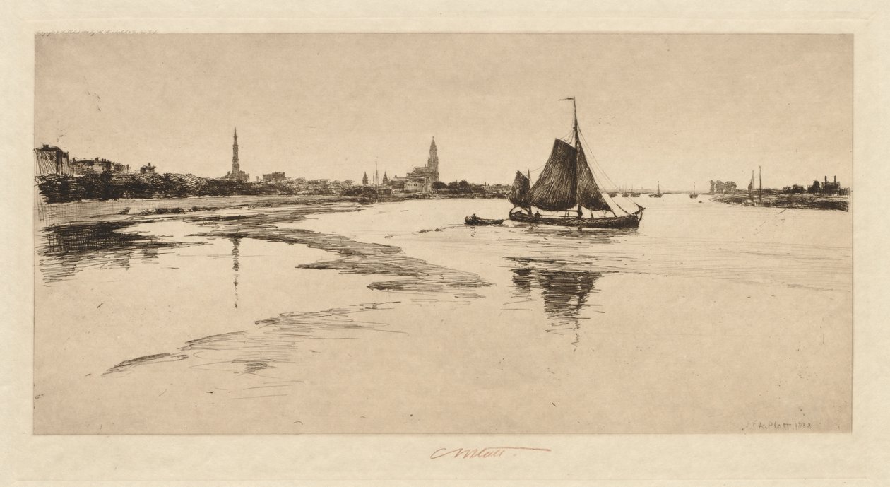 Arnheim na Rýně, 1888. od Charles Adams Platt