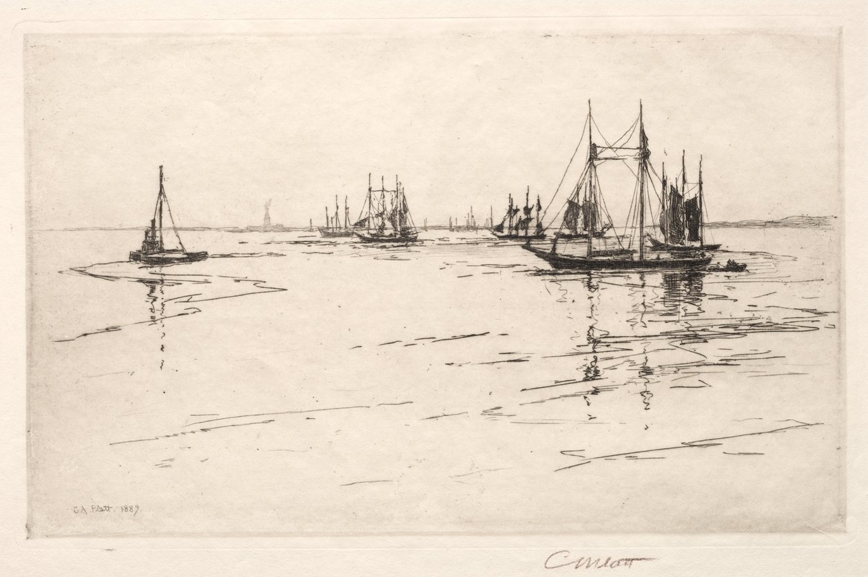 Buttermilk Channel, New York, 1889. od Charles Adams Platt