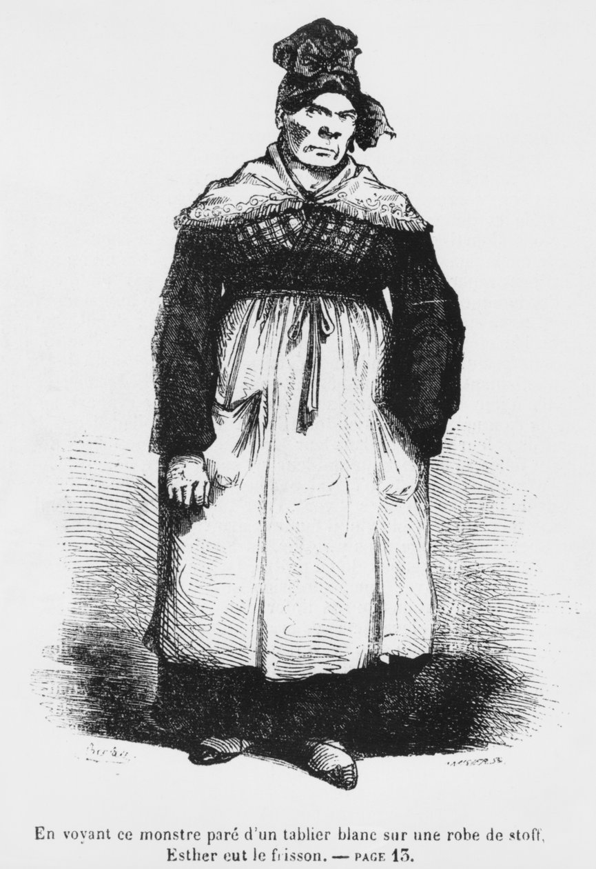 Jacqueline Collin, teta Vautrin, známá jako Asie, ilustrace z 