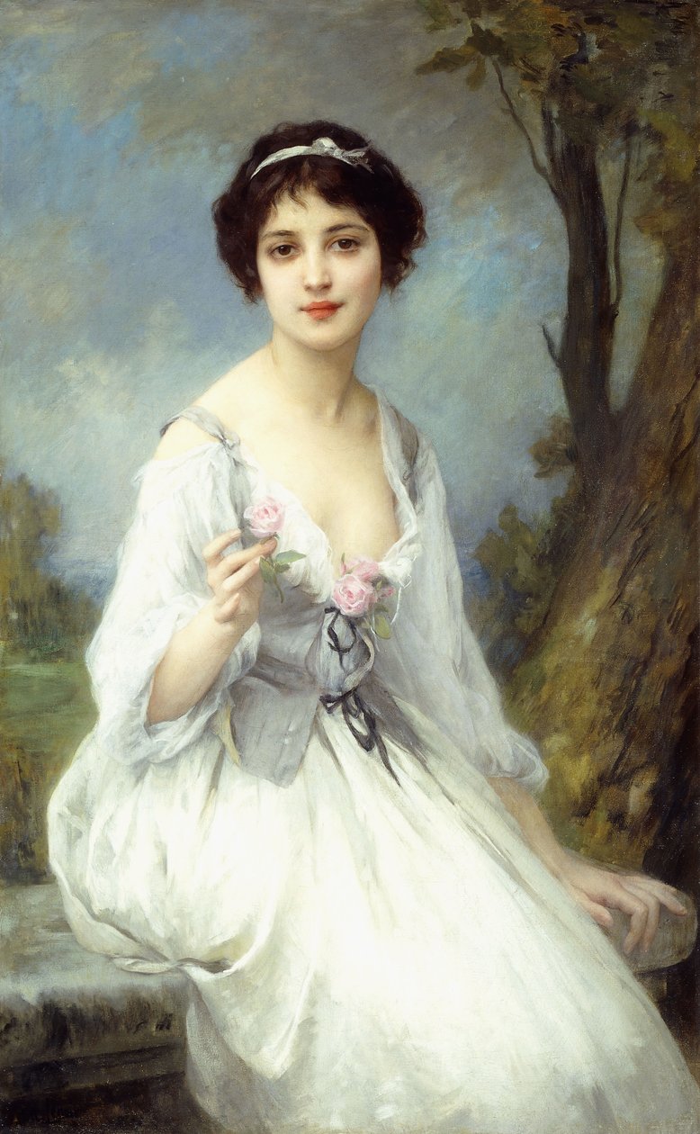 Růžová růže, od Charles Amable Lenoir