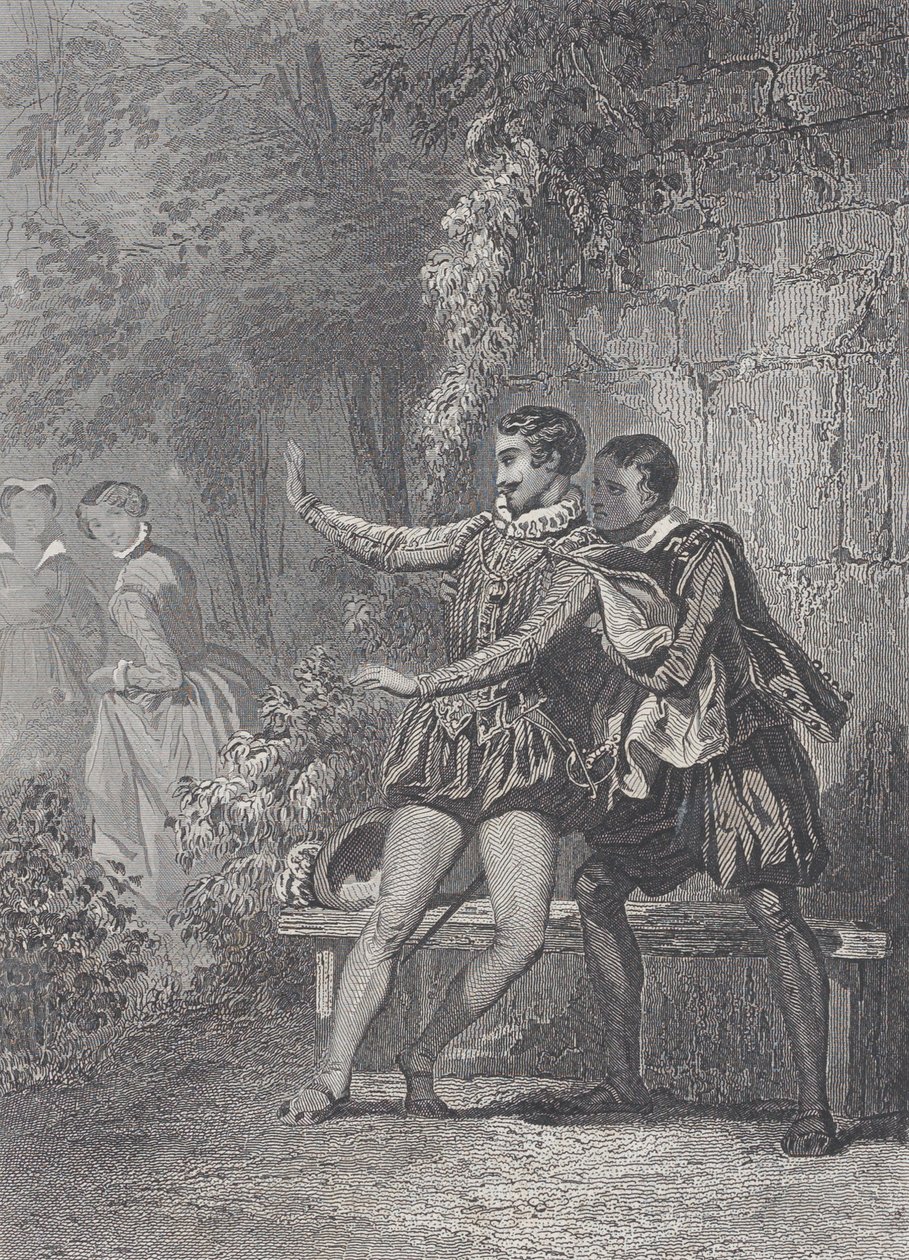 Paní z Monsoreau La Dame de Monsoreau, 1830-73. od Charles Amedee Colin