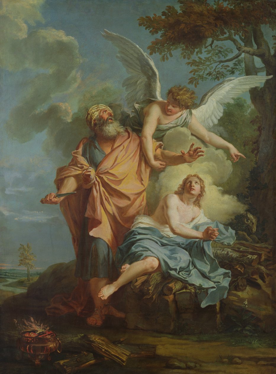 Abraham obětuje od Charles Antoine Coypel