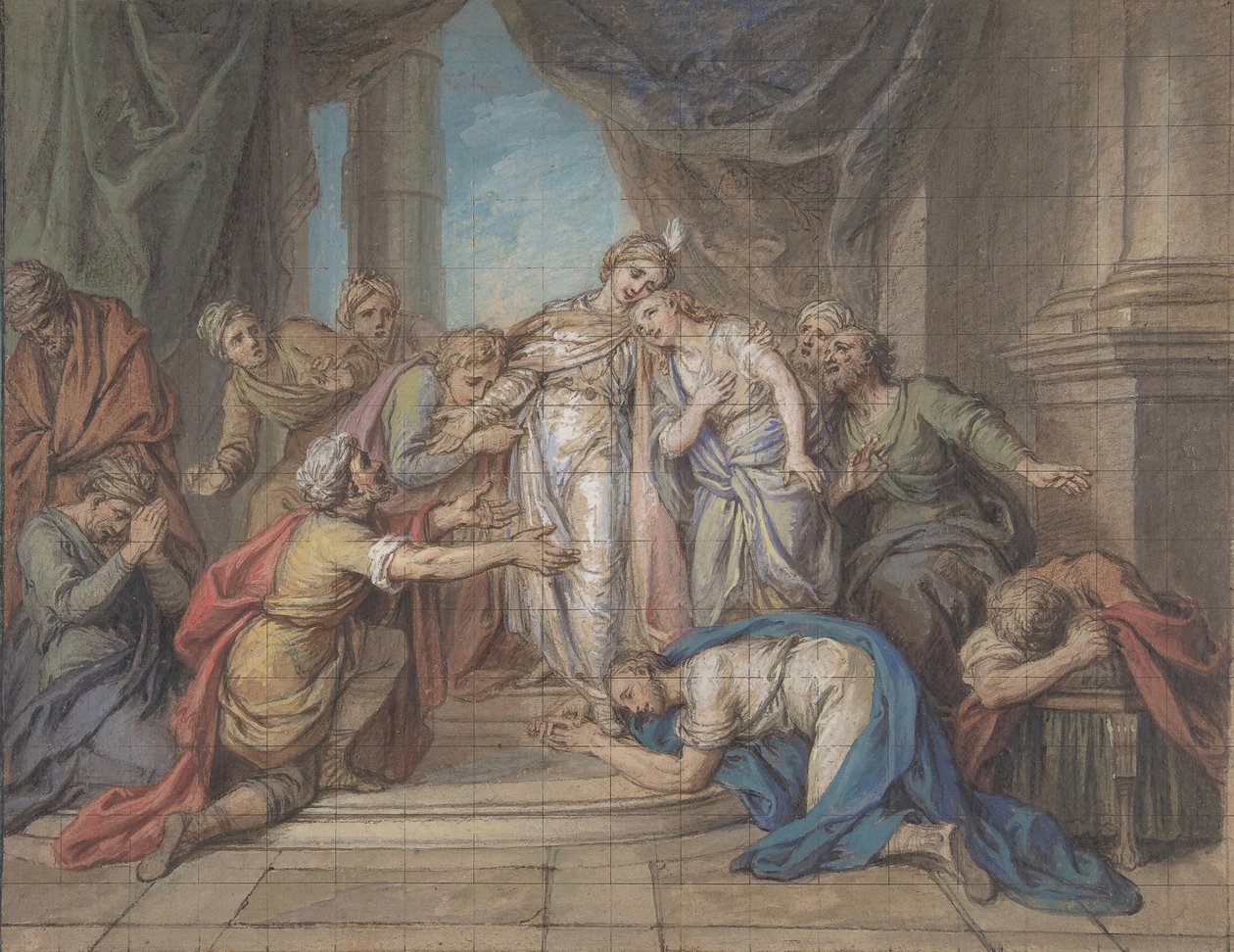 Joseph Uznán svými bratry, 18. století. od Charles Antoine Coypel