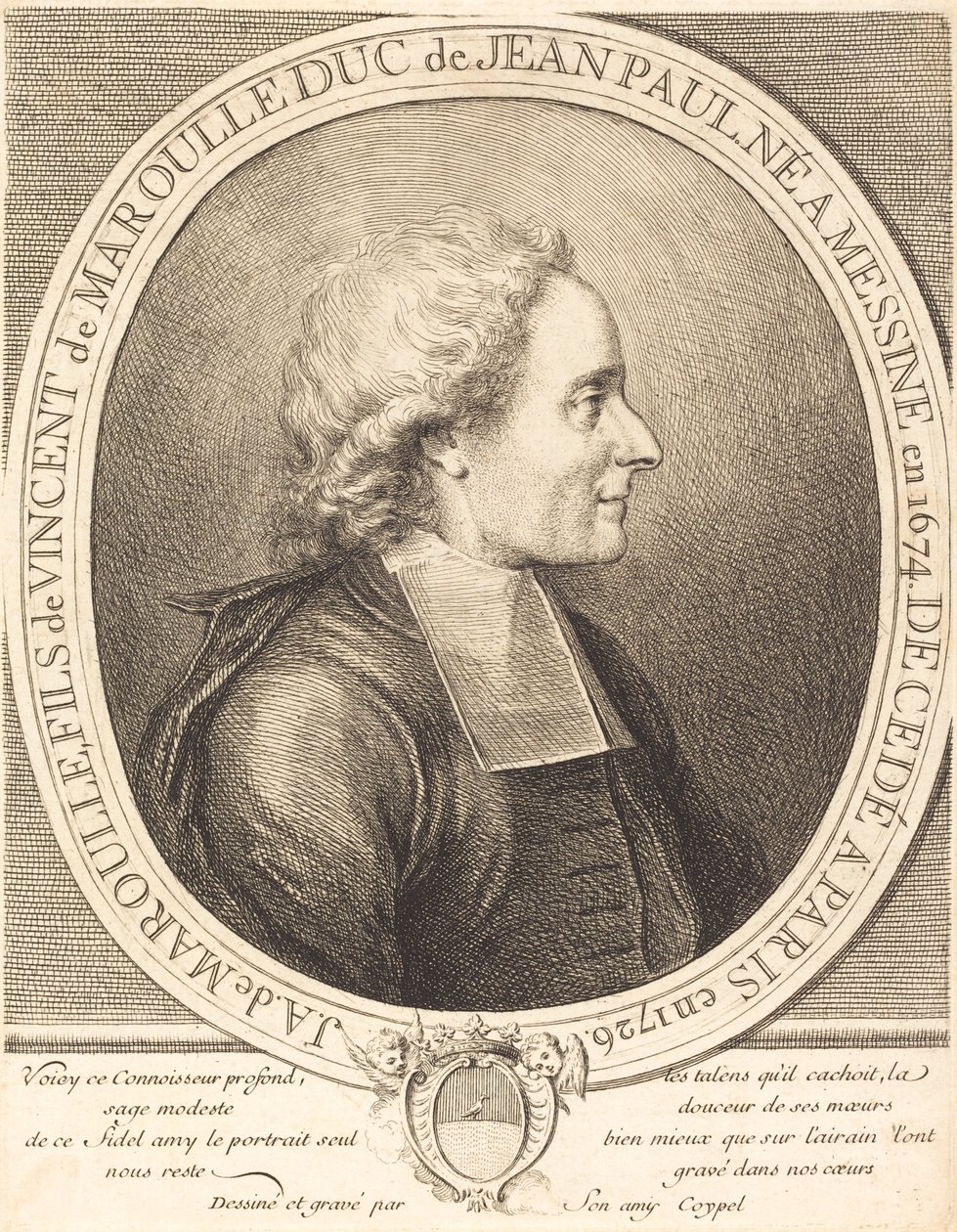 Otec Jean-Antoine de Maroulle od Charles Antoine Coypel