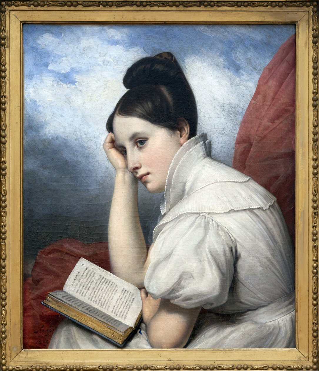 La Reader, Olejomalba na plátně Charles von Steuben (1788-1856), Fotografie, KIM Youngtae, Nantes, Muzeum výtvarných umění Nantes. od Charles Auguste Steuben