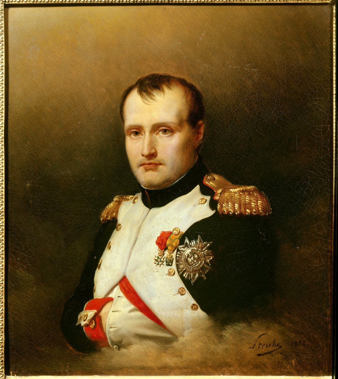 Portrét Napoleona I. (1769-1821) Zdobení železné koruny a Čestné legie Obraz od Charlese Auguste Steubena (1788-1856) 1812 Paříž, Musee de la Legion d
