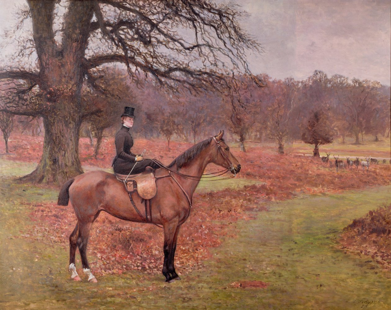 Lady Mabel Bridgemanová na Claribel, 1885 od Charles Augustus Henry Lutyens