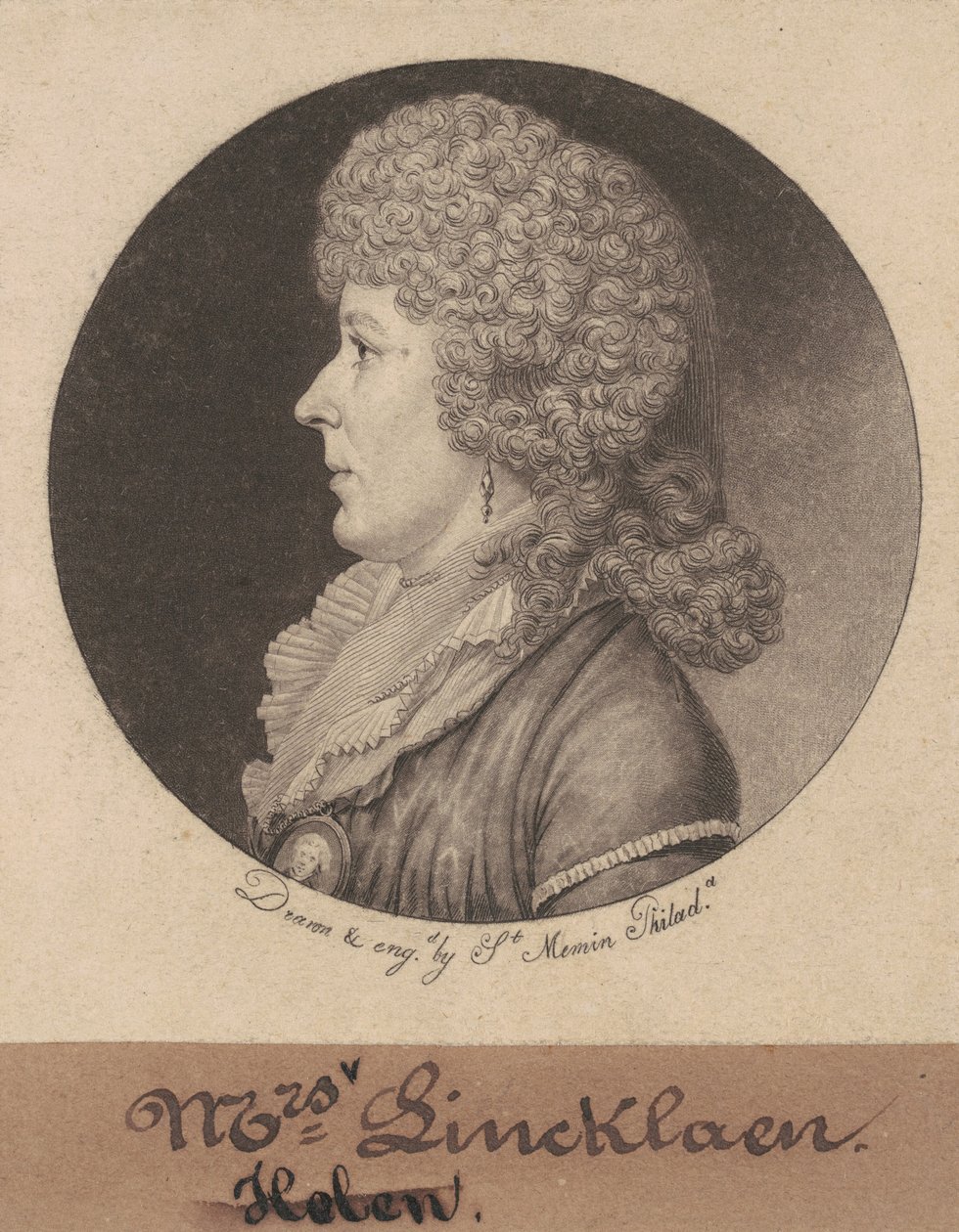 Helen Ledyard Lincklaen od Charles B.J. Févret de Saint Mémin