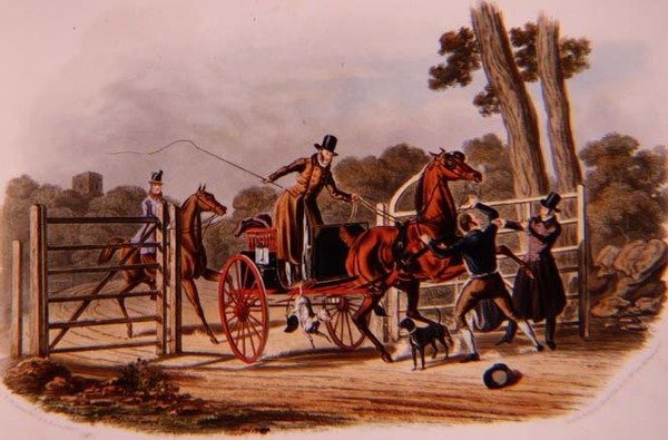 „An Insubordinate Gate Keeper“, vyrytý R.G. Rychtář (fl.1811-37) hospoda. od Thomase McLeana od Charles B. (after) Newhouse