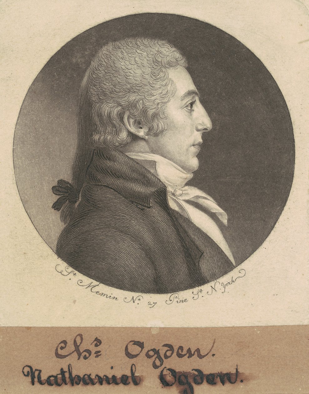 Abraham Ogden, Jr. od Charles B. J. Févret de Saint Mémin