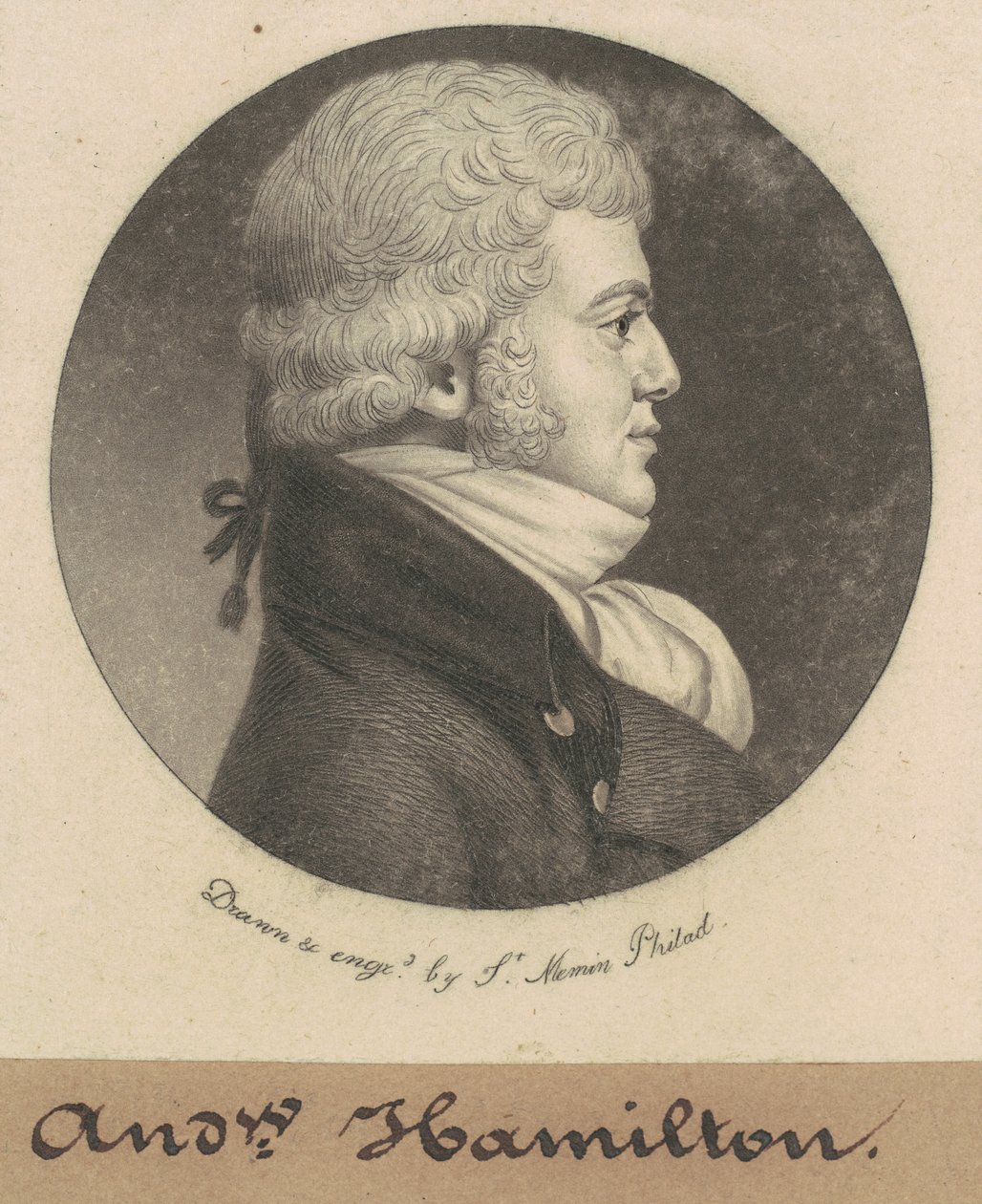 Andrew Hamilton od Charles B. J. Févret de Saint Mémin