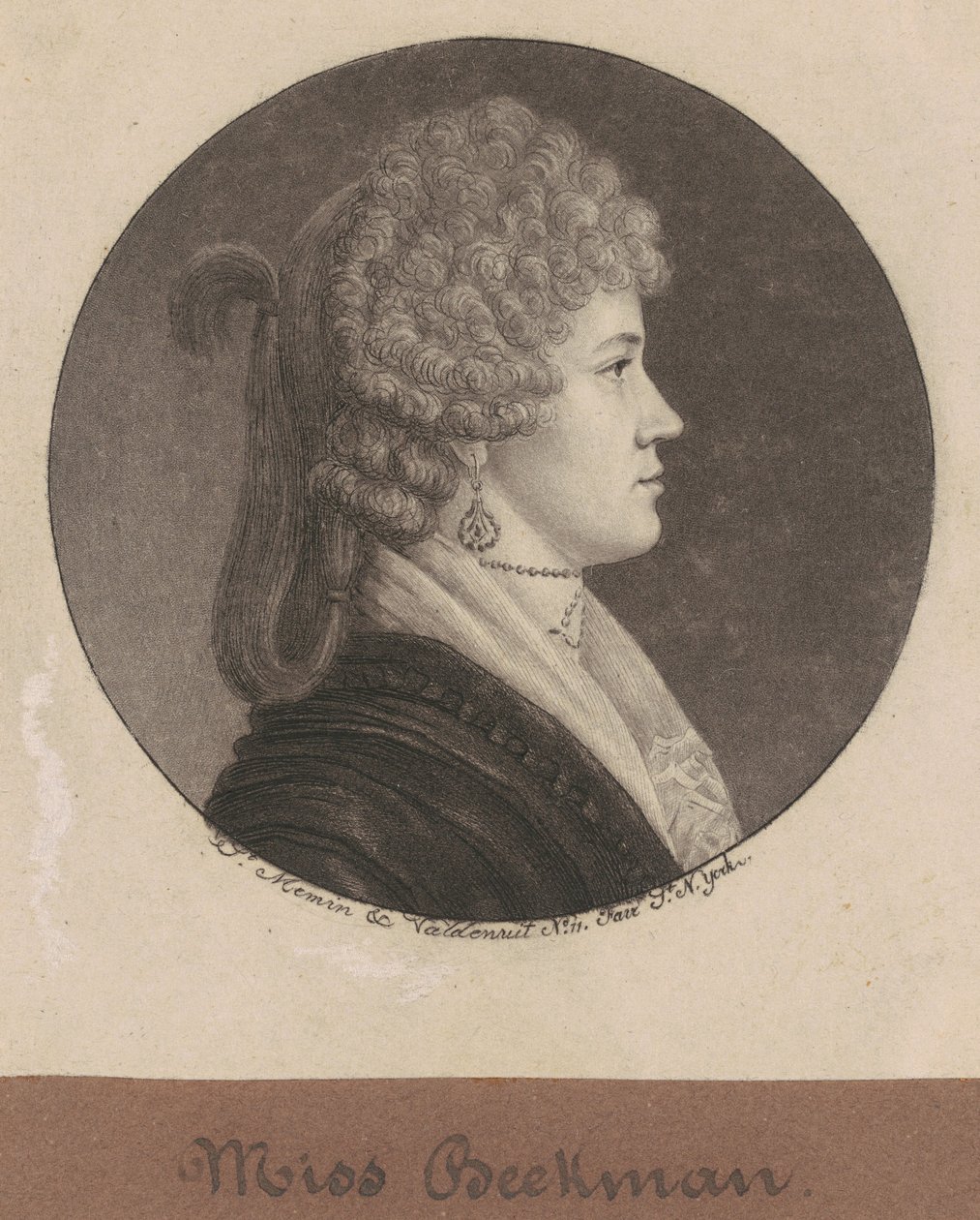 Ann Beekmanová od Charles B. J. Févret de Saint Mémin