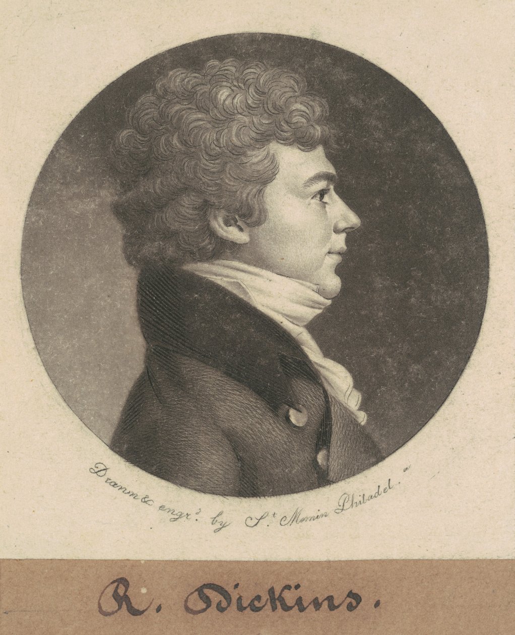 Asbury Dickins od Charles B. J. Févret de Saint Mémin