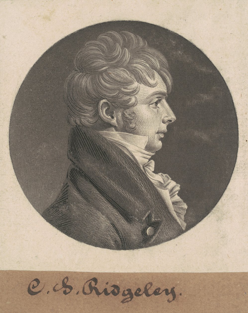 Charles Sterett Ridgely od Charles B. J. Févret de Saint Mémin