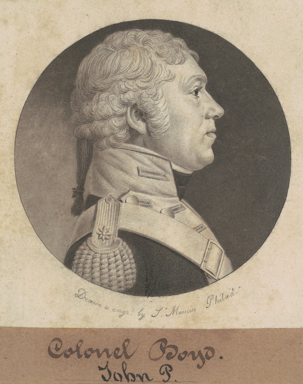 Plukovník Boyd od Charles B. J. Févret de Saint Mémin