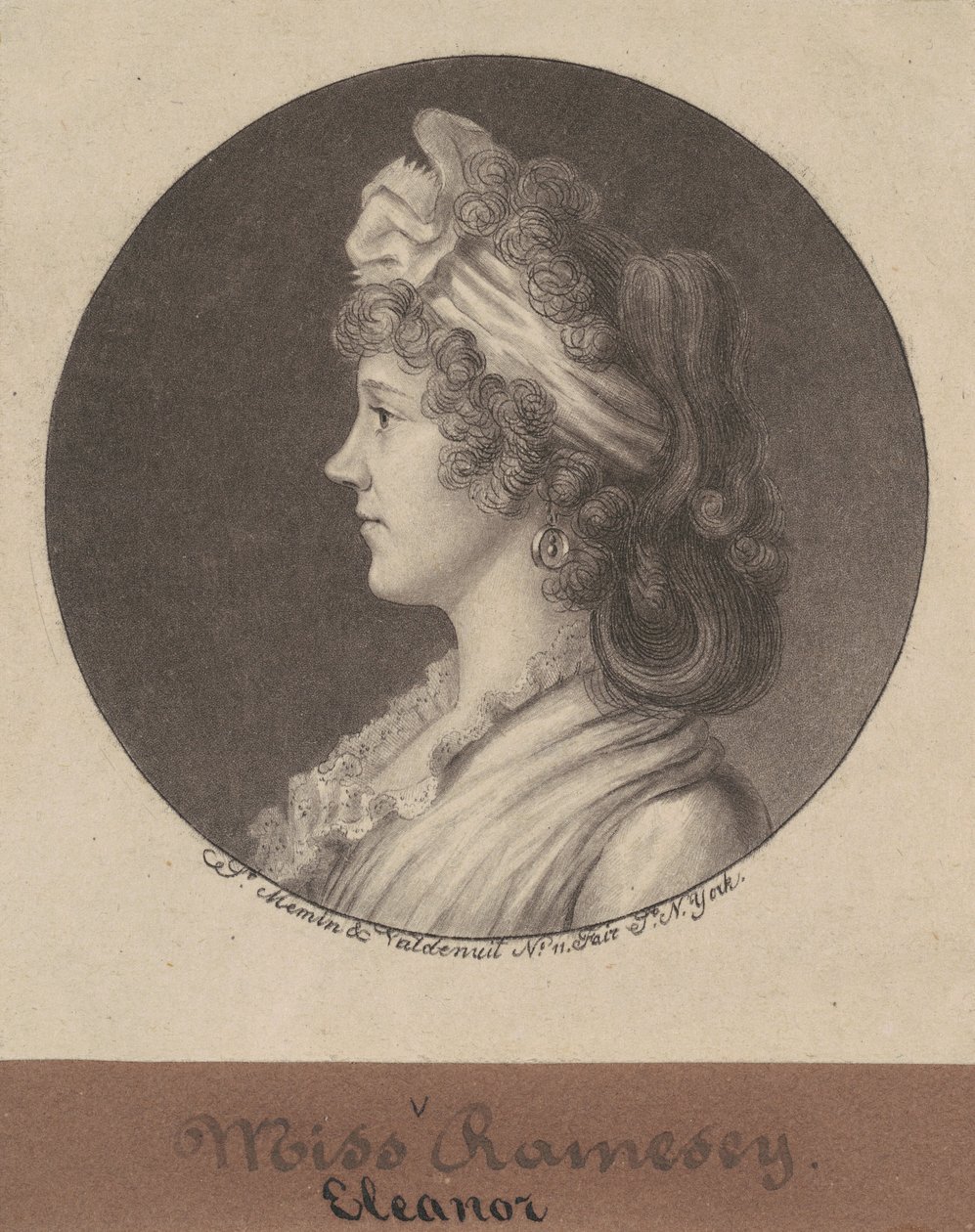 Eleanor Ramsay Fitzwilliamová od Charles B. J. Févret de Saint Mémin
